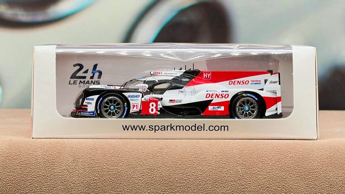 スパーク SPARK 1/43 トヨタ TOYOTA TS050 HYBRID GAZOO Racing 中嶋一貴 F. アロンソ 優勝 ルマン Le Mans 24h 2018 Winner #8 43LM18の画像1