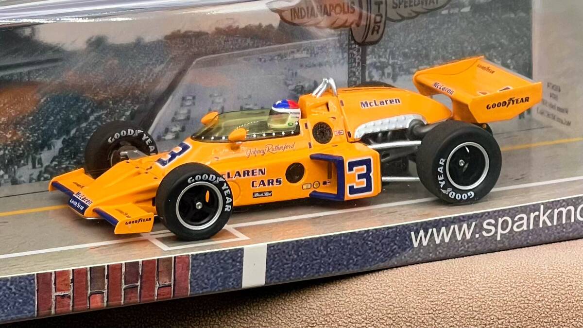 スパーク SPARK 1/43 McLaren マクラーレン M16C #3 1974 インディ500 優勝 ジョニー・ラザフォード Johnny Rutherford 43IN74_画像4