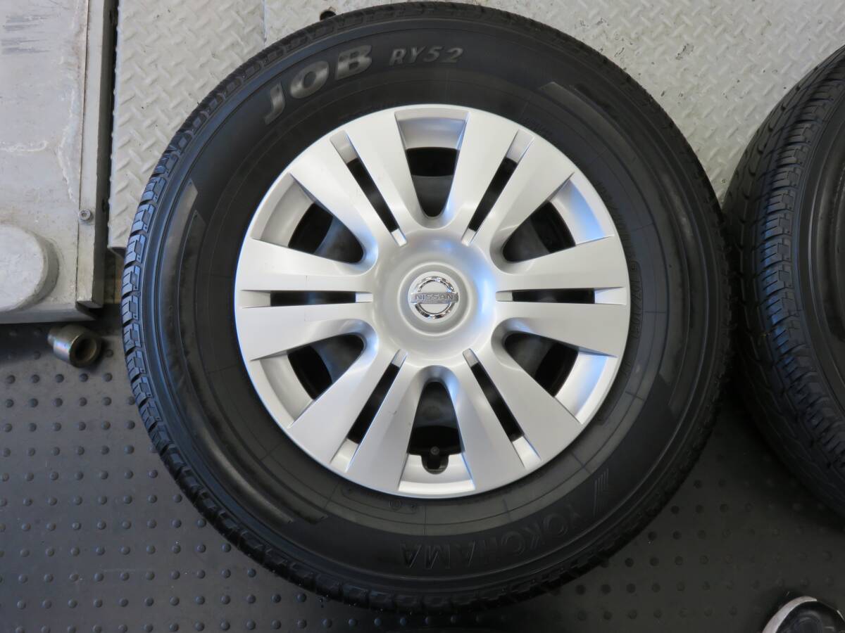 ★売切り!!日産 キャラバン 純正 15×5.5j +45 139.7/6H ヨコハマ JOB RY52 195/80R15 107/105L LT タイヤホイール4本セット★_画像5