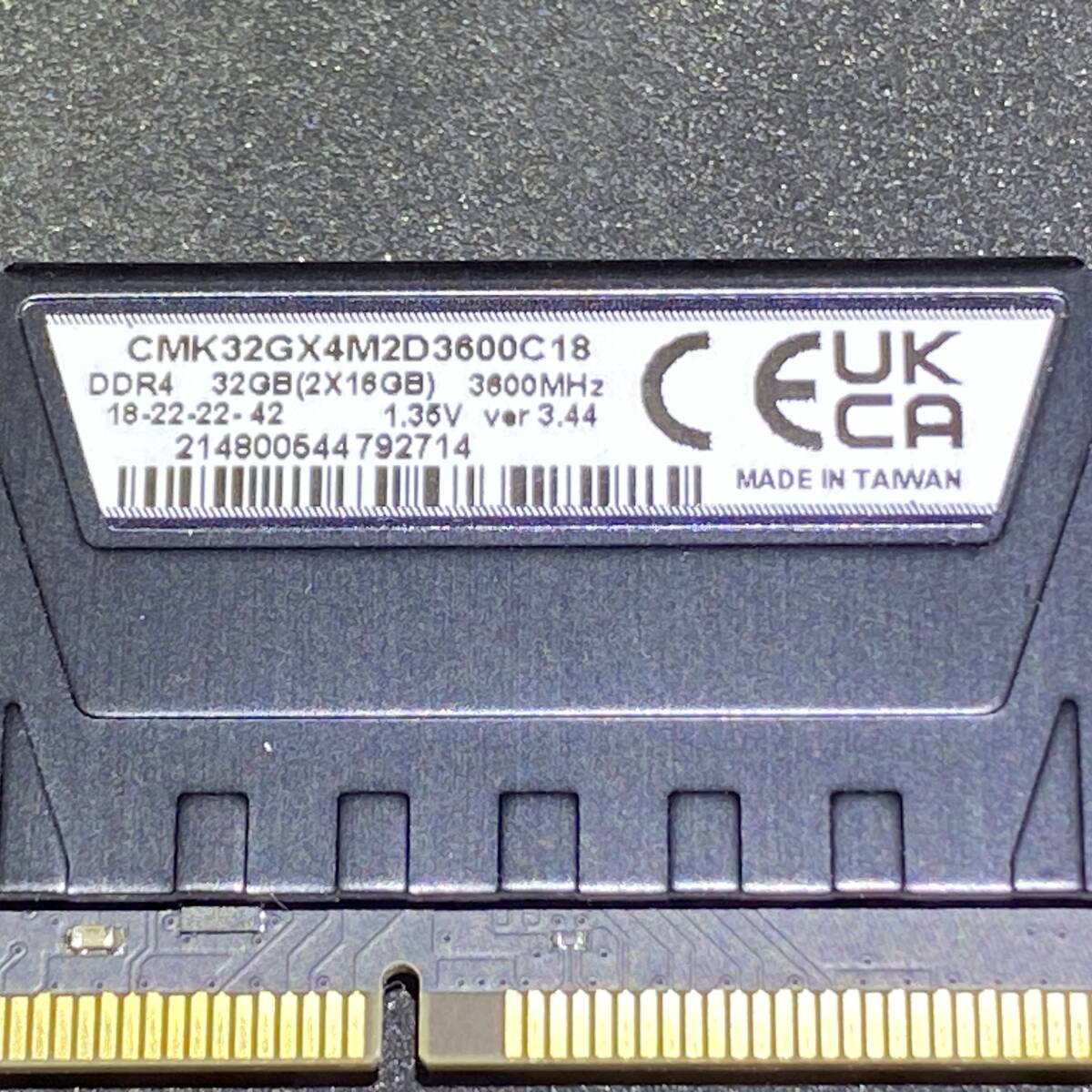 CORSAIR VENGEANCE LPX 32GB×3枚 DDR4 3800MHz 訳あり 現状品 中古の画像4