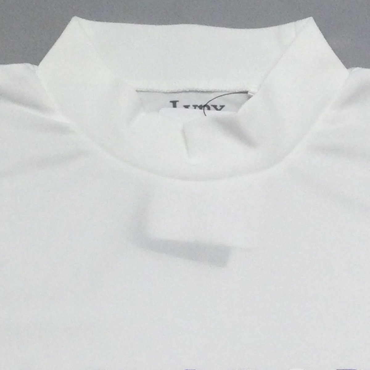 【送料無料】【新品】Lynx メンズ半袖Tシャツ（接触冷感素材 ハイネック 吸汗速乾 UVカット）　 S 　　ホワイト★32202_画像2