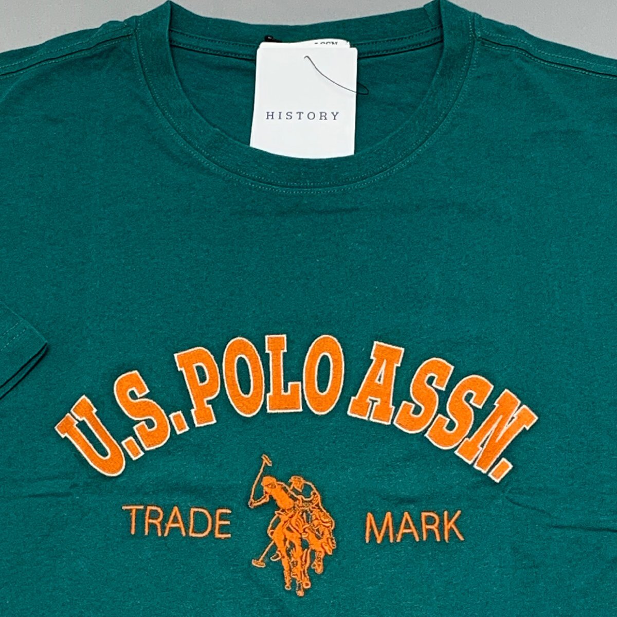 【送料無料】【新品】US.POLO.ASSN メンズ半袖Tシャツ （コットン100％） X3(bigサイズ）6L.7L相当　 グリーン★22243_画像2