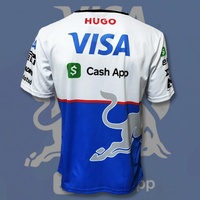 【Lサイズ】VISA Cash App RB F1チーム 2024 レプリカTシャツ 角田裕毅 リカルド アパレル_画像3