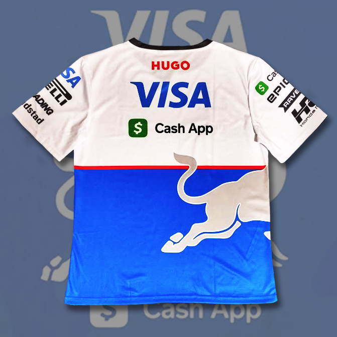 【XLサイズ】VISA Cash App RB F1チーム 2024 レプリカTシャツ 角田裕毅 リカルド アパレル_画像5