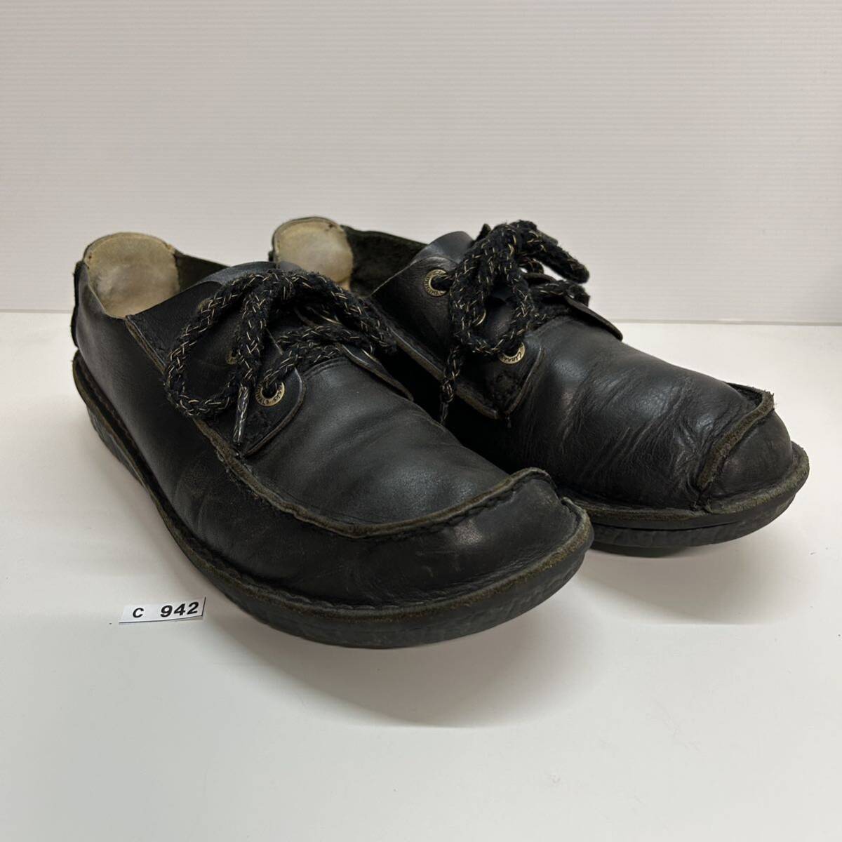 C942 clarks Clarks originals men's walking shoes UK7.5G approximately 25.5cm black leather original leather 