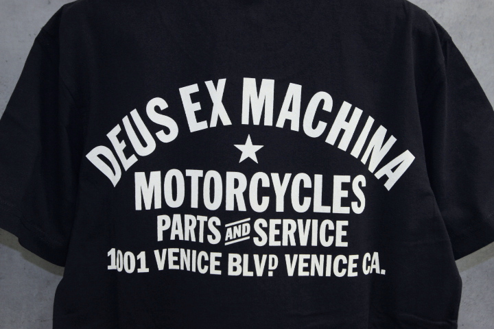 未使用 DEUS EX MACHINA (デウス エクス マキナ) Venice Address Tシャツ / XSサイズ / 黒 / T_DMW41808C_画像3