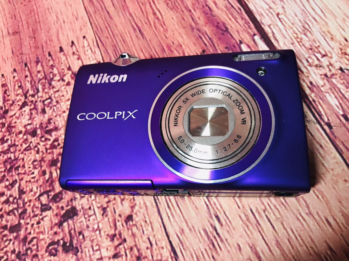 ★美品★ Nikon ニコン COOLPIX S5100 コンパクトデジタルカメラ デジタルカメラ パープル_画像8