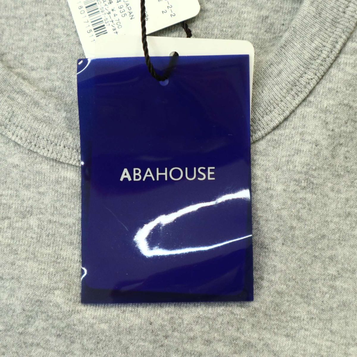 [ new goods unused ] ABAHOUSE Abahouse spring summer slim * short sleeves crew neck cut and sewn T-shirt Sz.2 men's gray made in Japan A4T04436_4#D