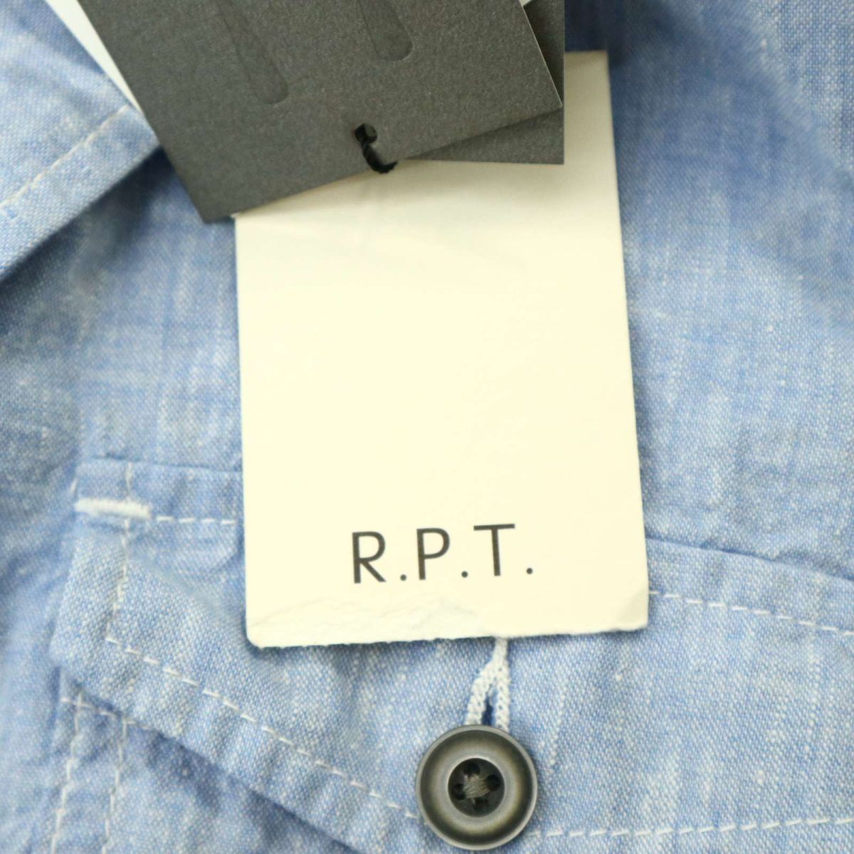 [ новый товар не использовался ] R.P.T RUPERT Rupert лен linen.7 минут рукав f-ti- автомобиль n пятно - рубашка work shirt Parker Sz.XL мужской A4T04448_4#A