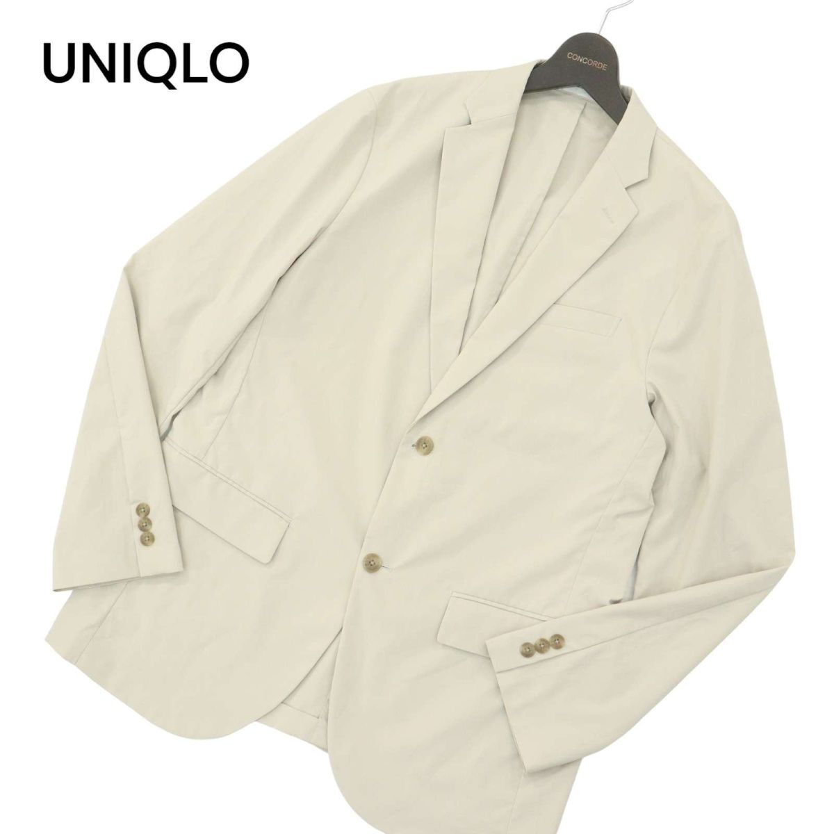 UNIQLO ユニクロ 通年 SLIM FIT 感動ジャケット★ 2B ドライ ストレッチ テーラード ジャケット Sz.XL　メンズ 大きいサイズ　A4T05067_5#O_画像1