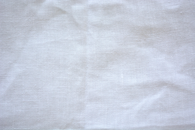 【 鎌倉シャツ Maker's Shirt 】麻100% 白 半袖シャツ LL /リネンシャツ/ホリゾンタル_薄汚れ