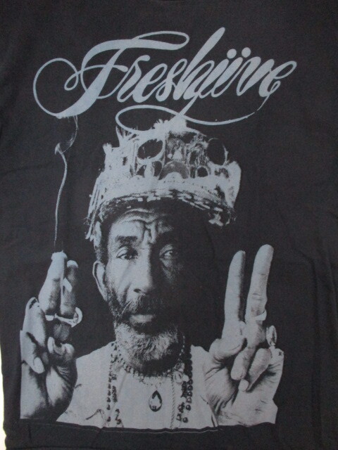 レア☆即決 FRESH JIVE フレッシュジャイブ Lee 'Scratch`Perry リーペリー フォトTシャツ ネイビー SIZE:M.upsetters dub fuct stussy huf_画像2