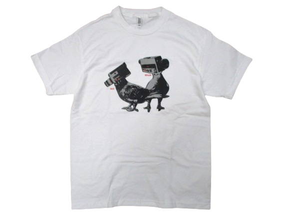 即決☆SIX STAIR ANTIHERO Julien Starnger デザイン PIGEONS Tシャツ 白 SIZE:L.アンチヒーロー アンタイヒーロー コンソリ thrasher huf_画像1