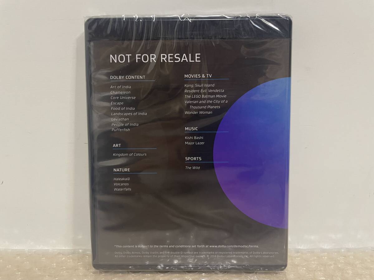  unopened /DOLBY VISION/DOLBY ATMOS/ dolby /4K ULTRA HD/UHD BLU-RAY DEMO DISC/MAR 2018/ demo disk / not for sale /