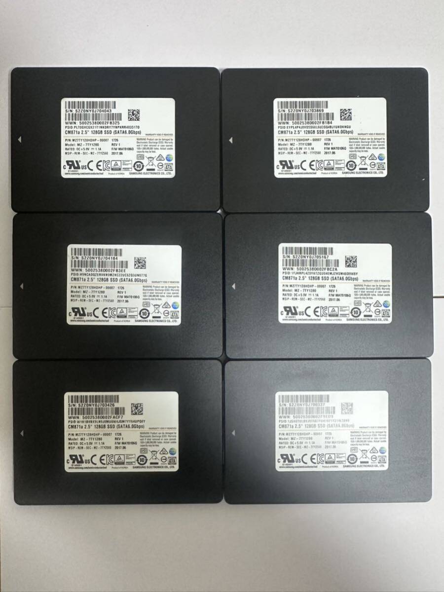 6 piece set SAMSUNG SSD 2.5 -inch 128GB (SATA6.0Gbps)