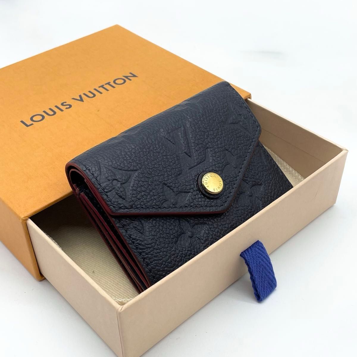 ルイヴィトン ポルトフォイユ ゾエ モノグラム アンプラント マリーヌルージュ LOUIS VUITTON