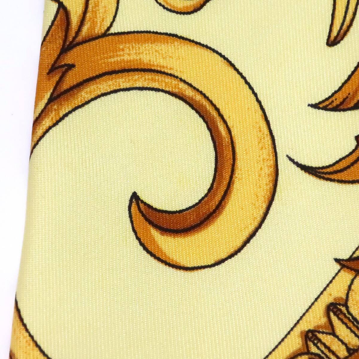  галстук * Gianni Versace kchu-ruGIANNI VERSACE COUTURE* оттенок желтого шелк стоимость доставки 230 иен 