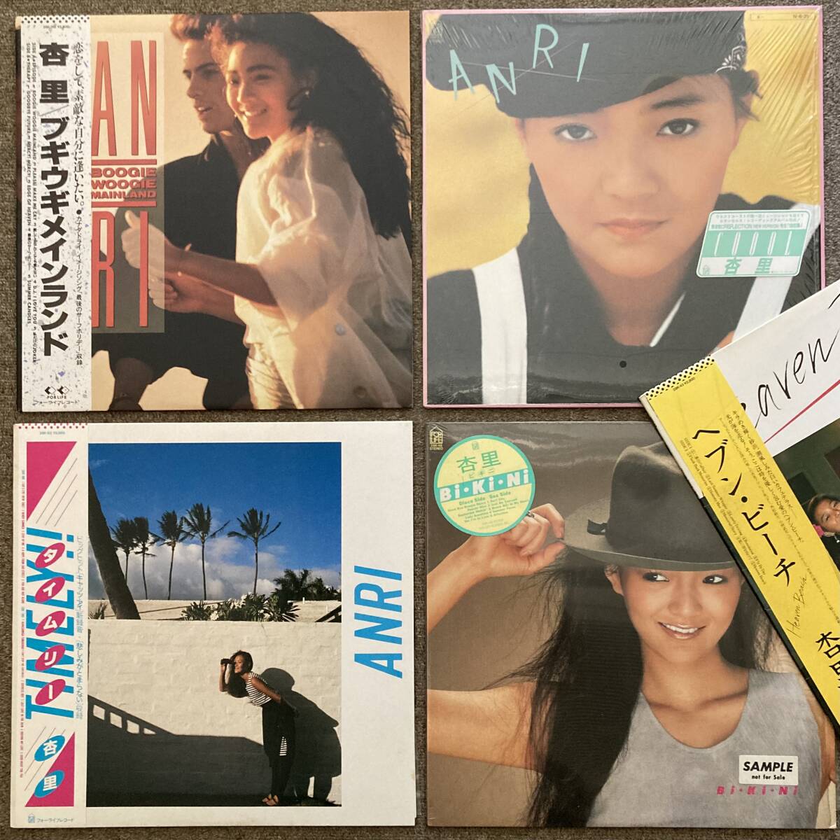 《まとめて人気盤》杏里LP５枚〜角松敏生/ヘブン・ビーチ/Heaven Beach/ビキニ/タイムリー/TIMELY/COOOL/ブギウギメインランド/anri/にほ_画像2