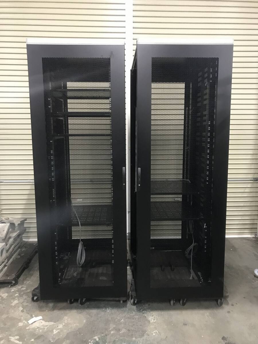 ID5274: pickup limitation 2 pcs. set Nitto industry FSS100-720EKN system rack network rack server rack 42U Kanagawa prefecture Sagamihara city 