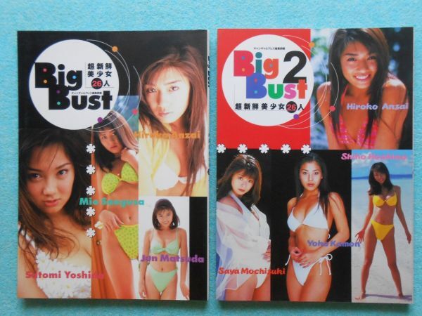 [58] Big Bust 超新鮮美少女26人 1・2 まとめて2冊 キャンギャルプレス編集部編 コスミックインターナショナル 1997年 A4判の画像1