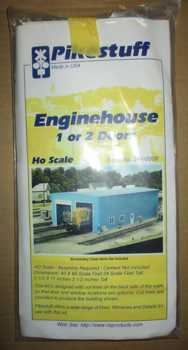 pikestuff HO scale 機関車庫 キット ENGINE HOUSE KIT 1 or 2 DOORS の画像1