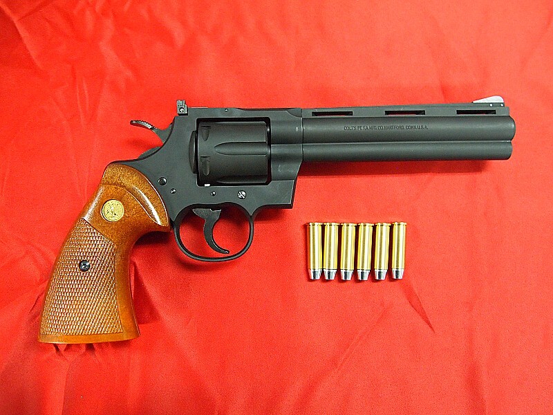 タナカ モデルガン コルト パイソン 6in HW R-MODEL /COLT PYTHON 357マグナムの画像8