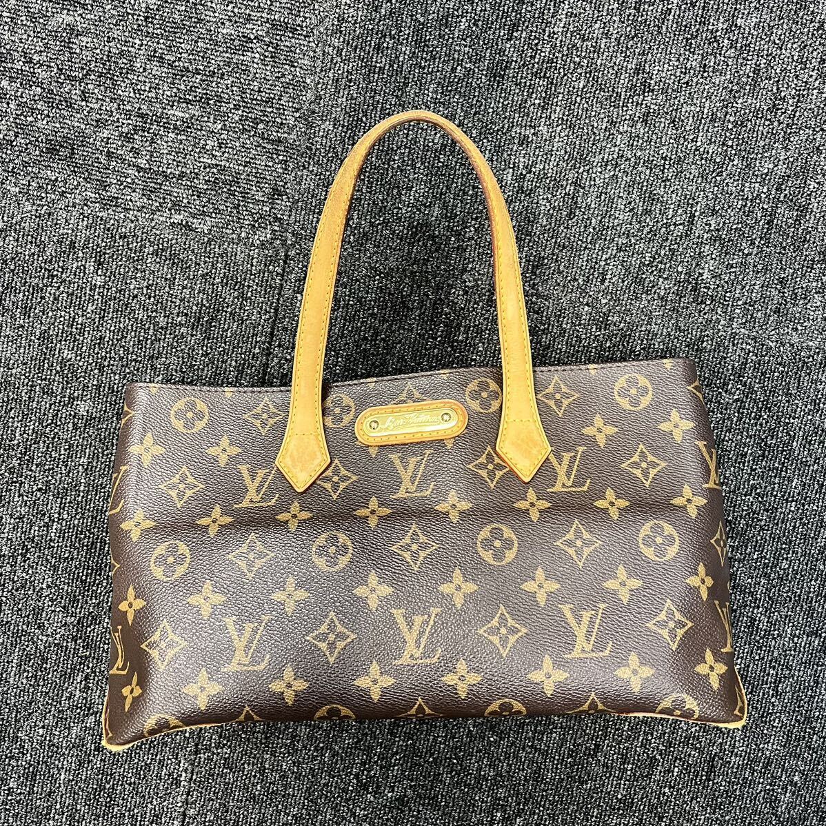 ★1円スタート★LOUIS VUITTON ルイヴィトン モノグラム ウィルシャーPM M45643/シリアルCA0141ハンドバッグ トートバッグ ブラウン 茶色_画像1