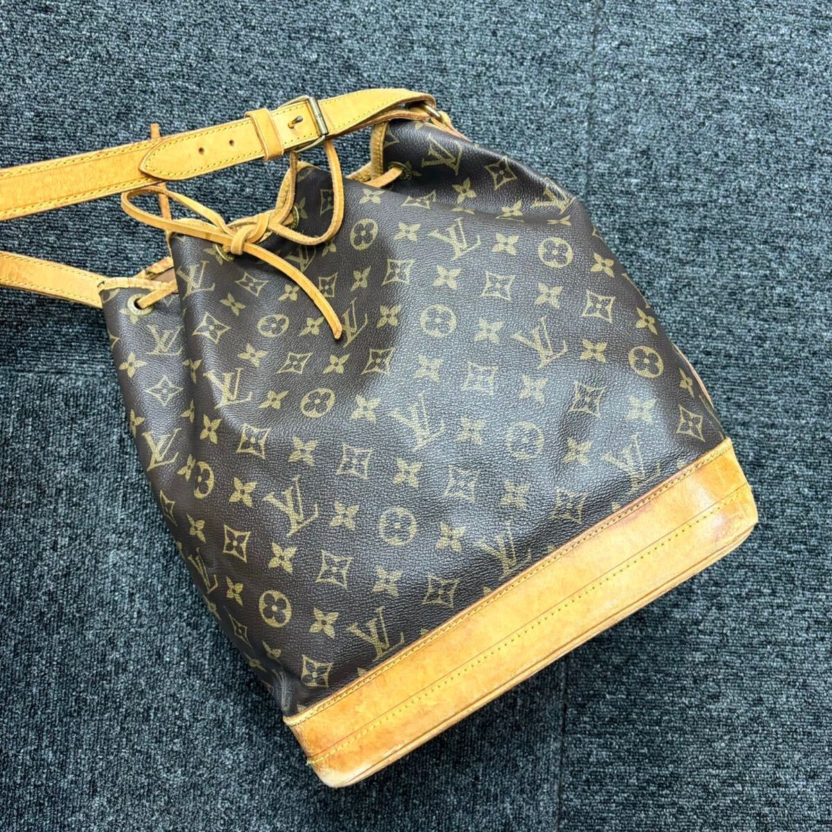 ★1円スタート★LOUIS VUITTON ルイヴィトン モノグラム ノエ M42224/シリアルSP0996巾着 ショルダーバッグ ワンショルダーバック肩掛け の画像4