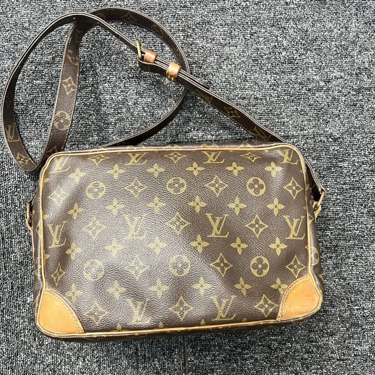 ★1円スタート★LOUIS VUITTON ルイヴィトン モノグラム ナイル M45244 シリアル844ショルダーバッグ ブラウン 茶色 斜めがけ_画像2