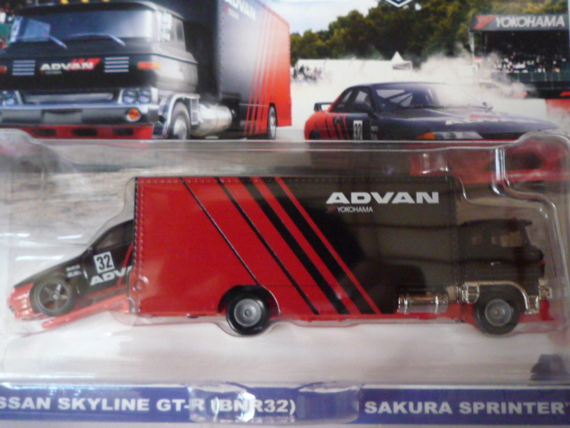 ホットウィール カーカルチャー トランスポート 「日産 スカイライン GT-R (BNR32) & サクラスプリンター」 ADVANの画像3