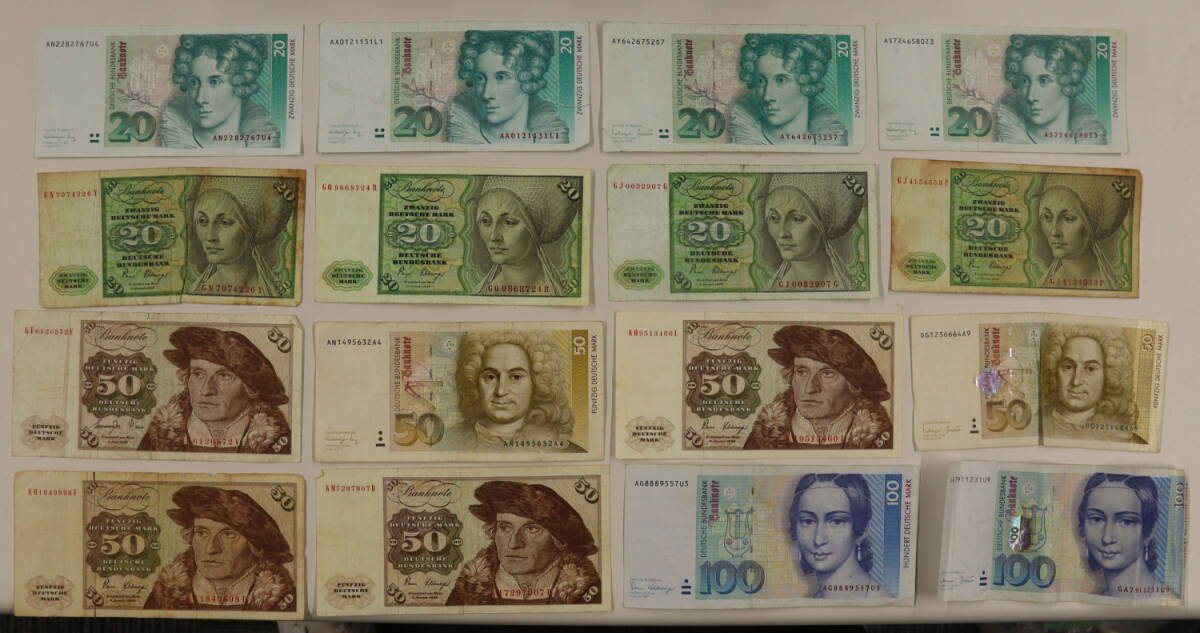 ドイツ マルク 計1525マルク まとめて おまとめ ドイツ紙幣 海外紙幣 外国紙幣 紙幣 古銭_画像6
