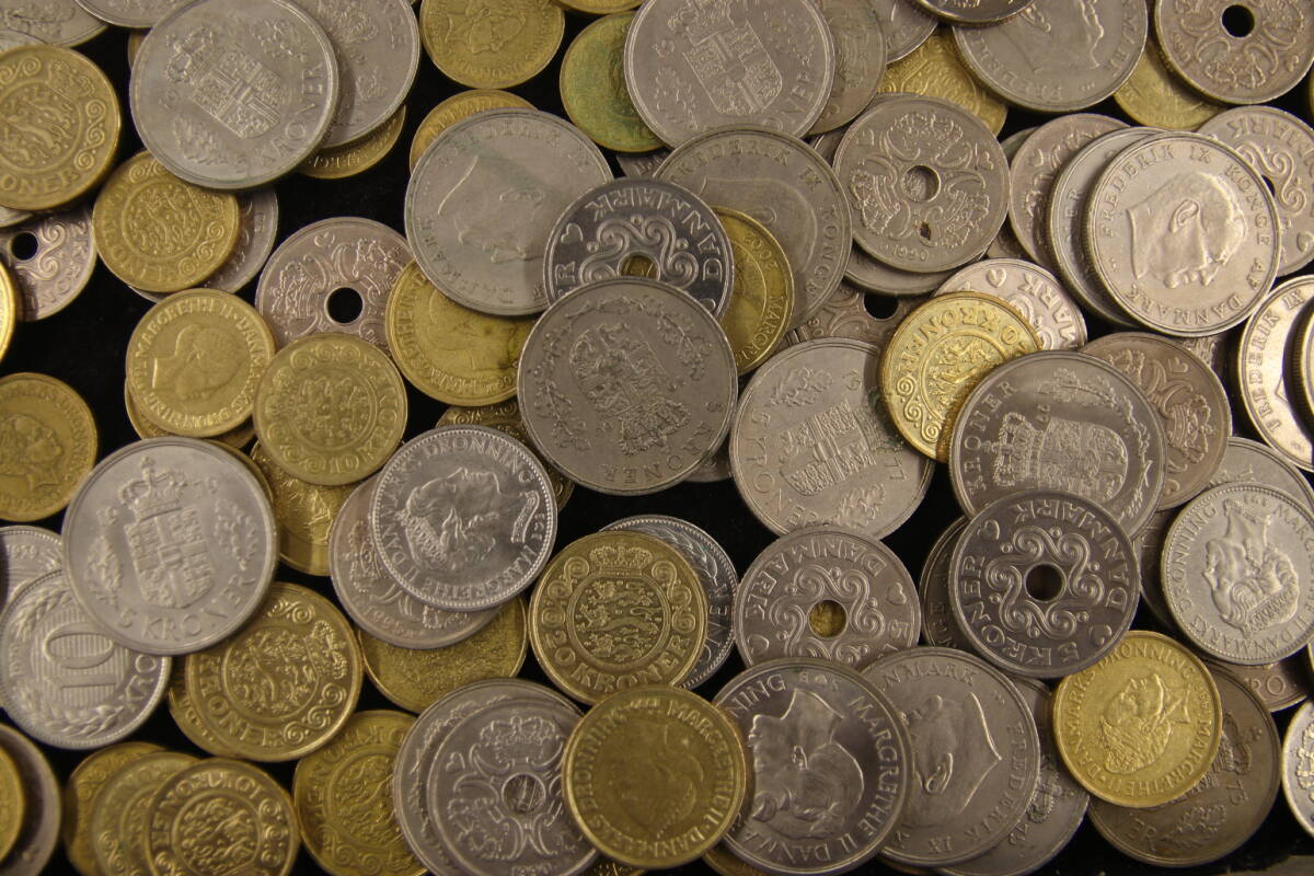 デンマーク クローネ 計1922クローネ まとめて おまとめ 大量 海外コイン 外国コイン 古銭 コイン 硬貨_画像9