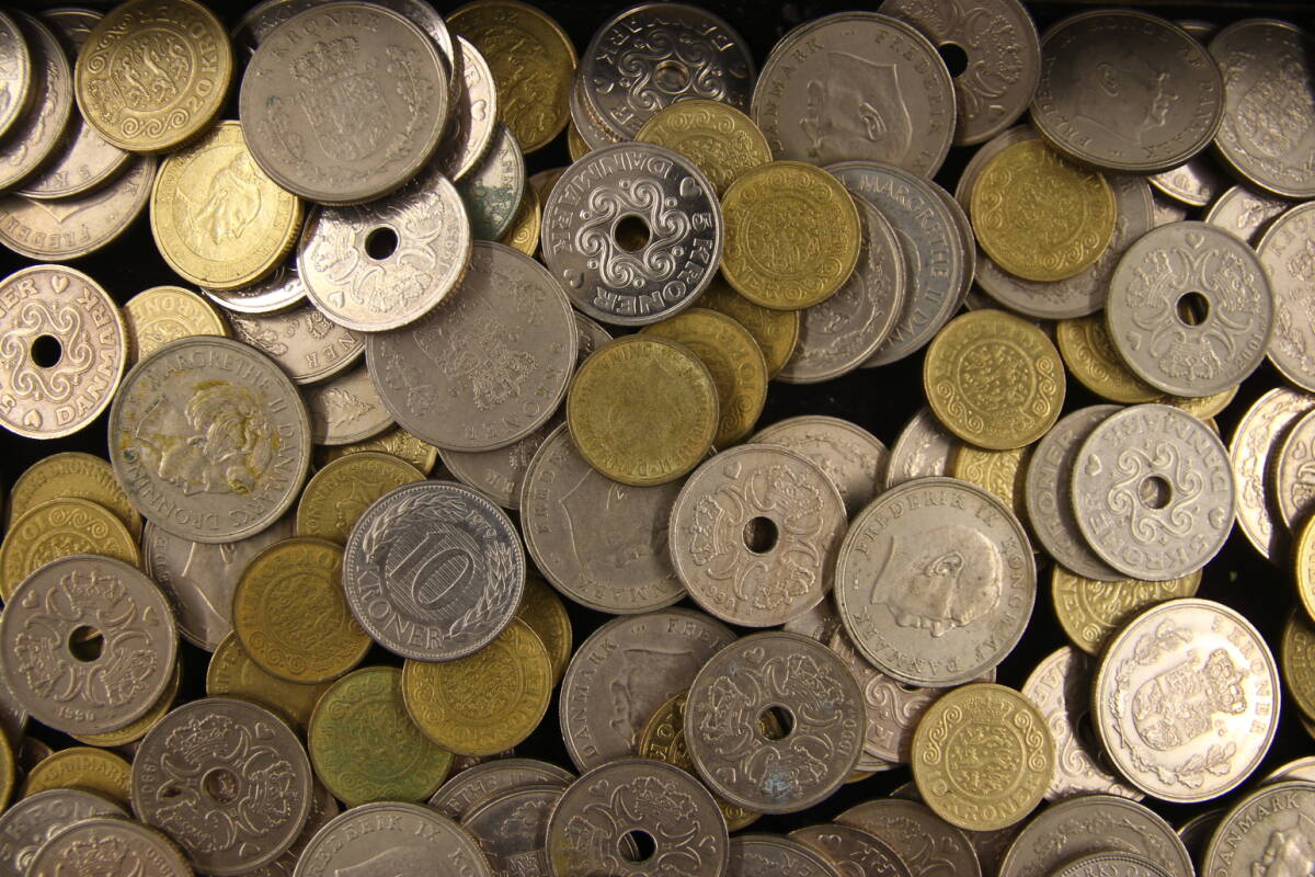 デンマーク クローネ 計1922クローネ まとめて おまとめ 大量 海外コイン 外国コイン 古銭 コイン 硬貨_画像4