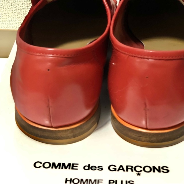 コムデギャルソン オムプリュス COMME des GARCONS HOMME PLUS レザーシューズ ローファー 布袋のオマケ付き_画像4
