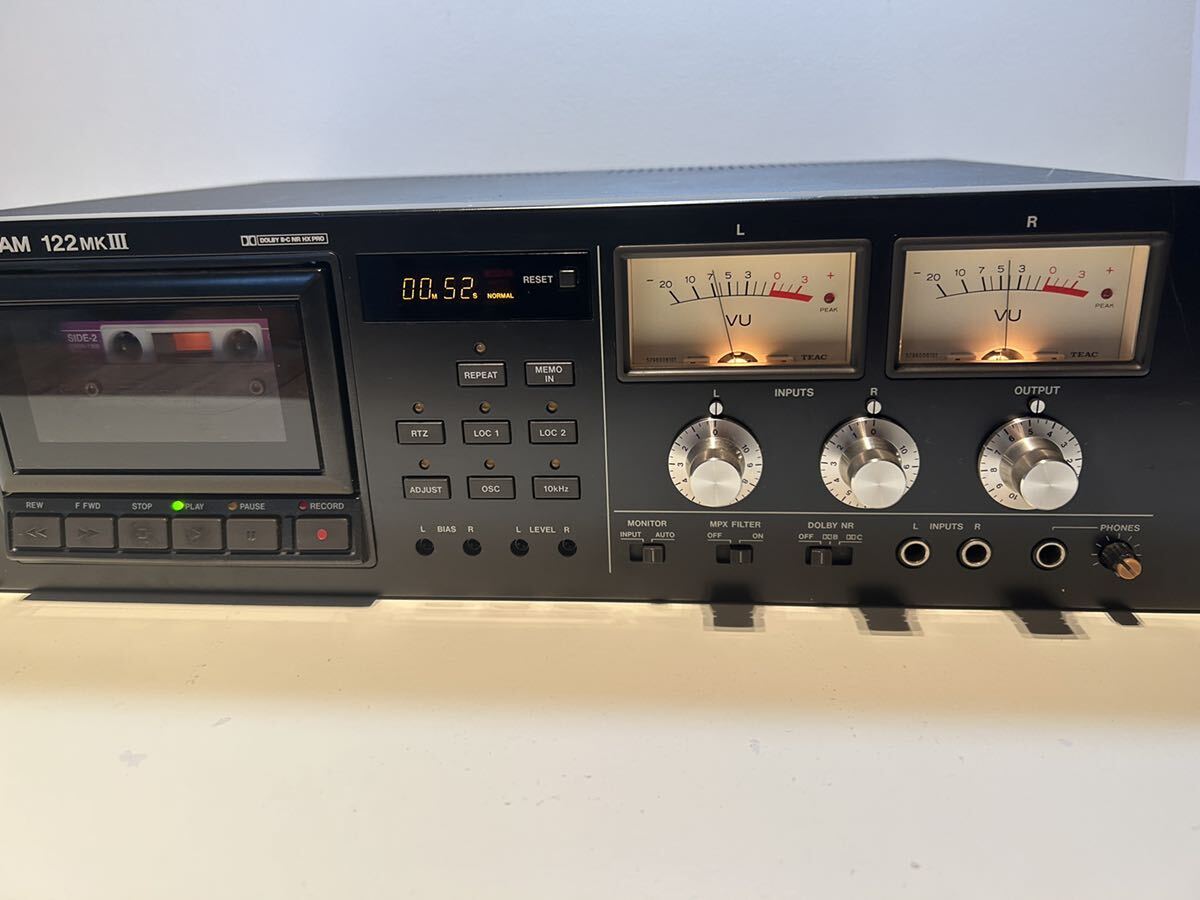 TASCAM 122MK3カセットデッキ TEAC 動作確認品の画像3