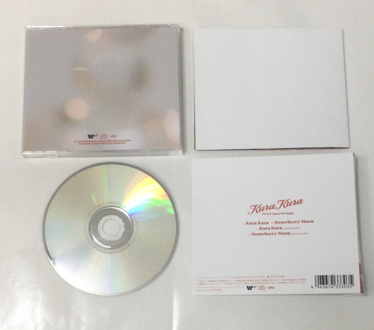 24AN-078 音楽 CD ミュージック Kura Kura TWICE ONCE JAPAN限定盤 付属品なし_画像2