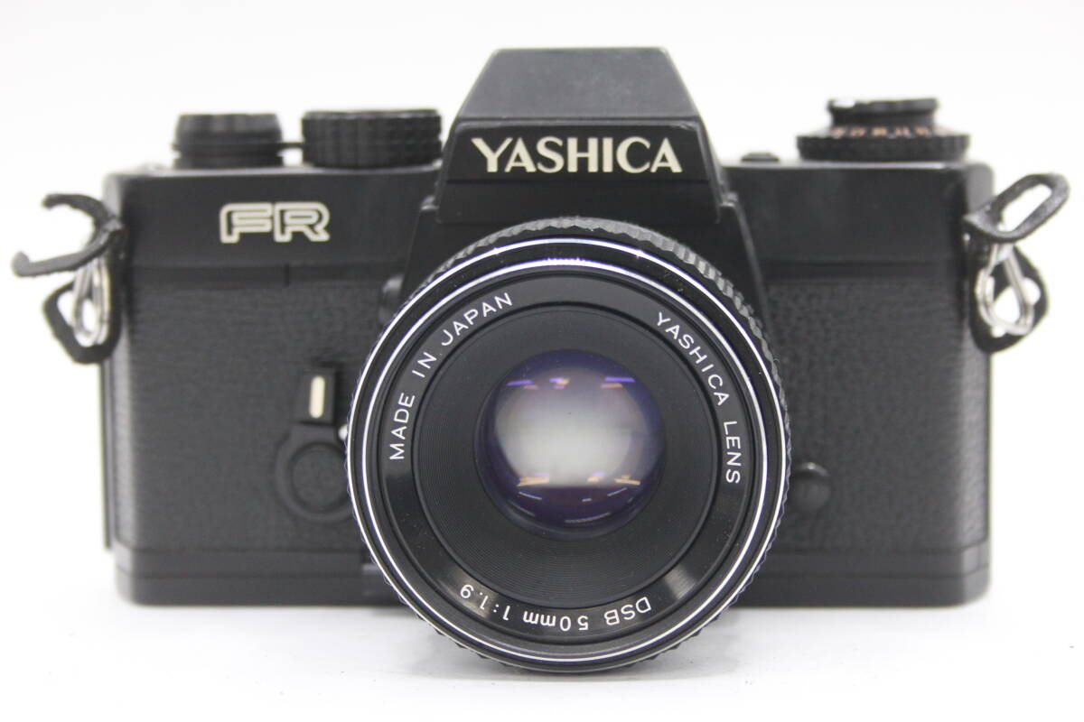 Y1085 ヤシカ Yashica FR ブラック Yashica Lens DSB 50mm F1.9 フィルムカメラ ボディレンズセット ジャンク_画像2