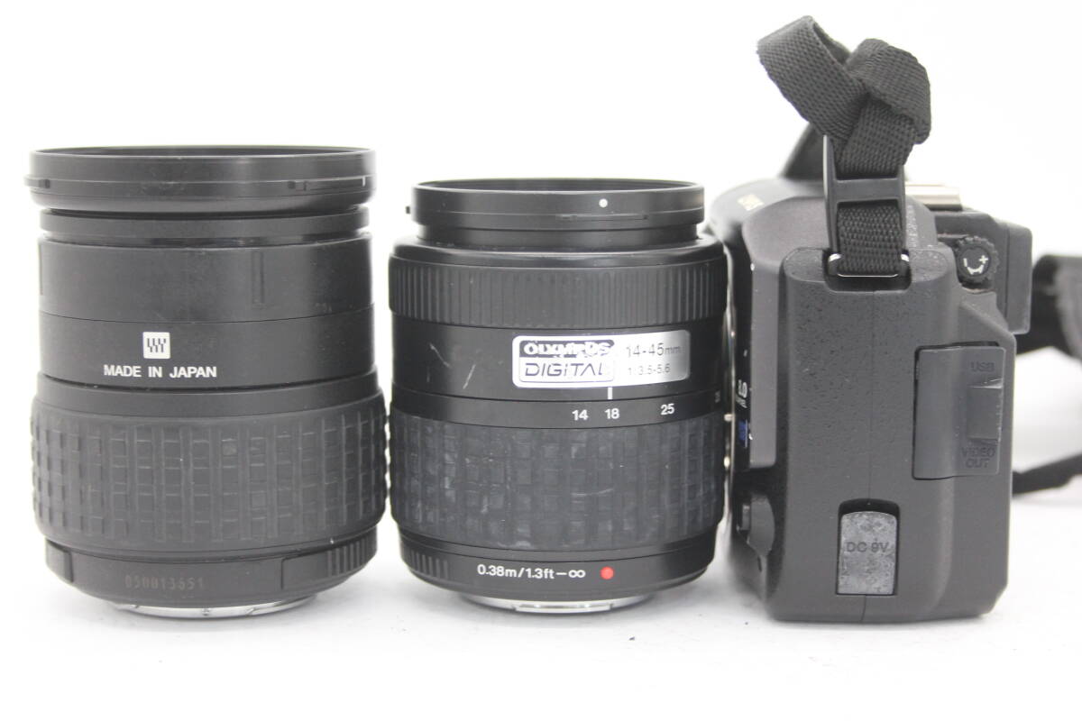 Y1120 オリンパス Olympus E-300 Zuiko Digital 14-45mm F3.5-5.6 など含む デジタル一眼 ボディ・レンズ2個セット ジャンク_画像7