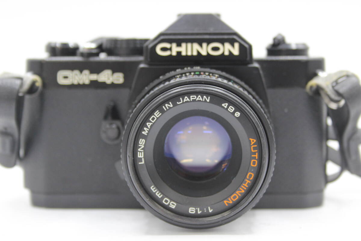 Y1150 チノン Chinon CM-4s Auto Chinon 50mm F1.9 フィルムカメラ ボディレンズセット ジャンク_画像2