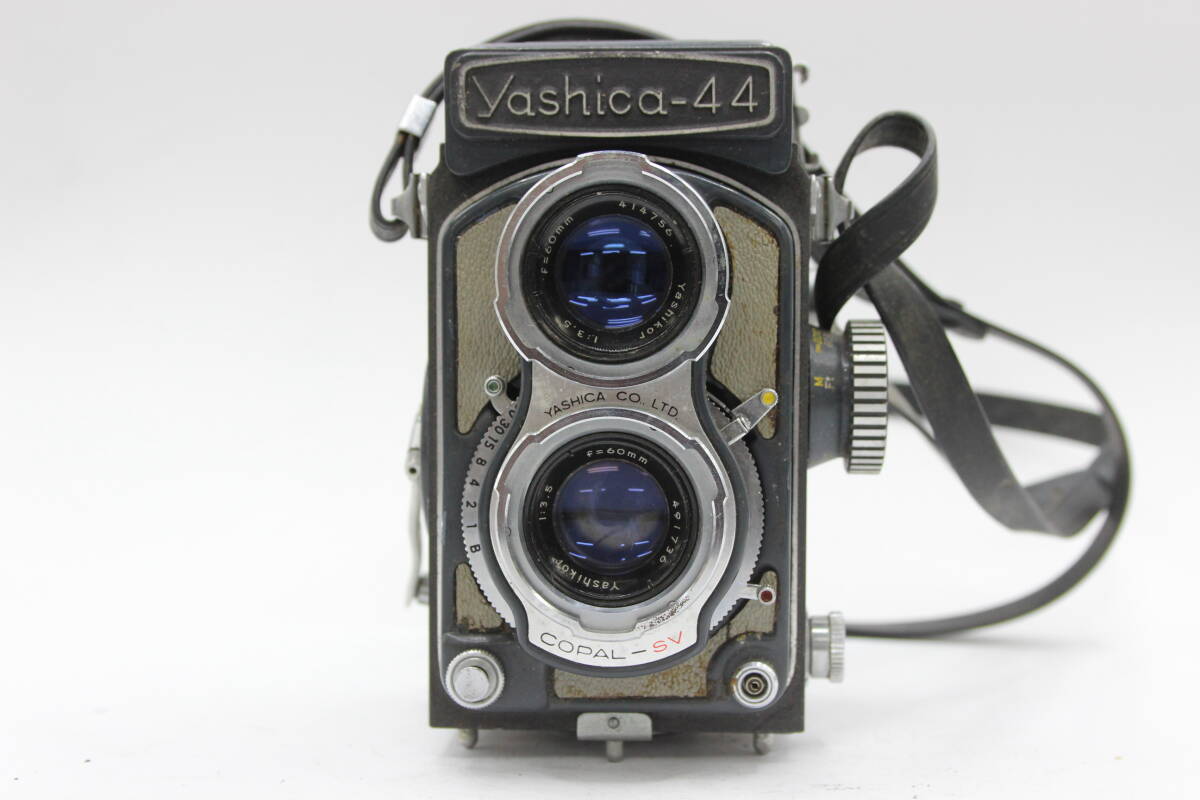 Y1158 ヤシカ Yashica Yashica-44 Yashikor 60mm F3.5 二眼カメラ ジャンク_画像2