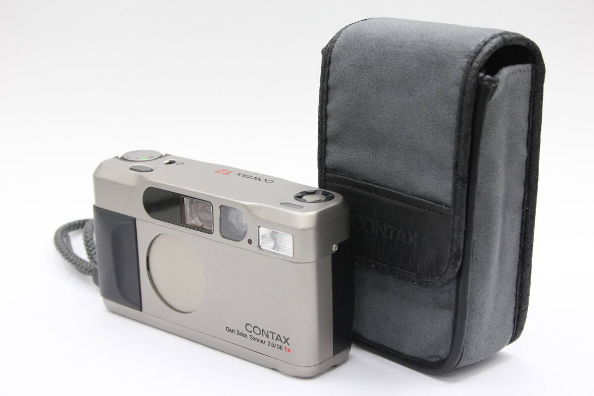 Y1173 Contax Contax T2 Carl Zeiss Sonnar 38mm F2.8 T* compact camera soft case attaching Junk 