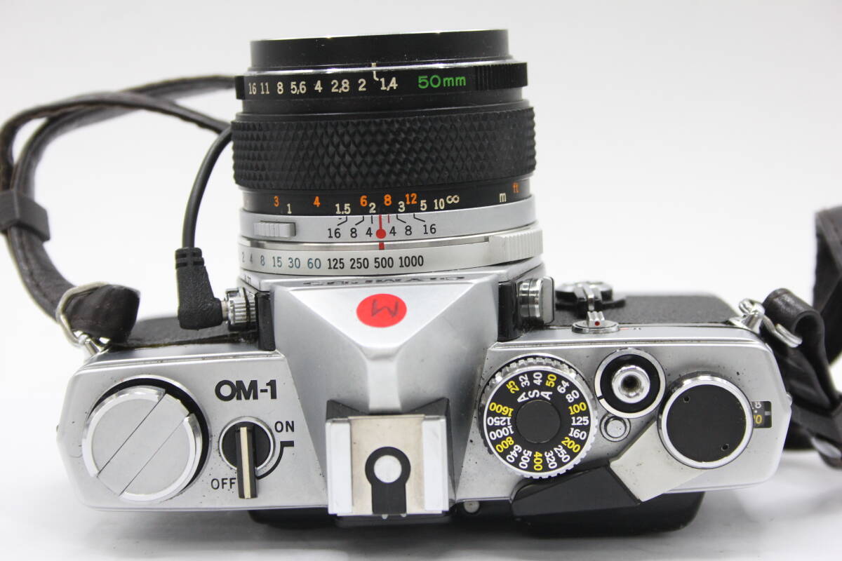 Y1184 オリンパス Olympus OM-1 M-System G.Zuiko Auto-S 50mm F1.4 フィルムカメラ ボディレンズセット ジャンク_画像6