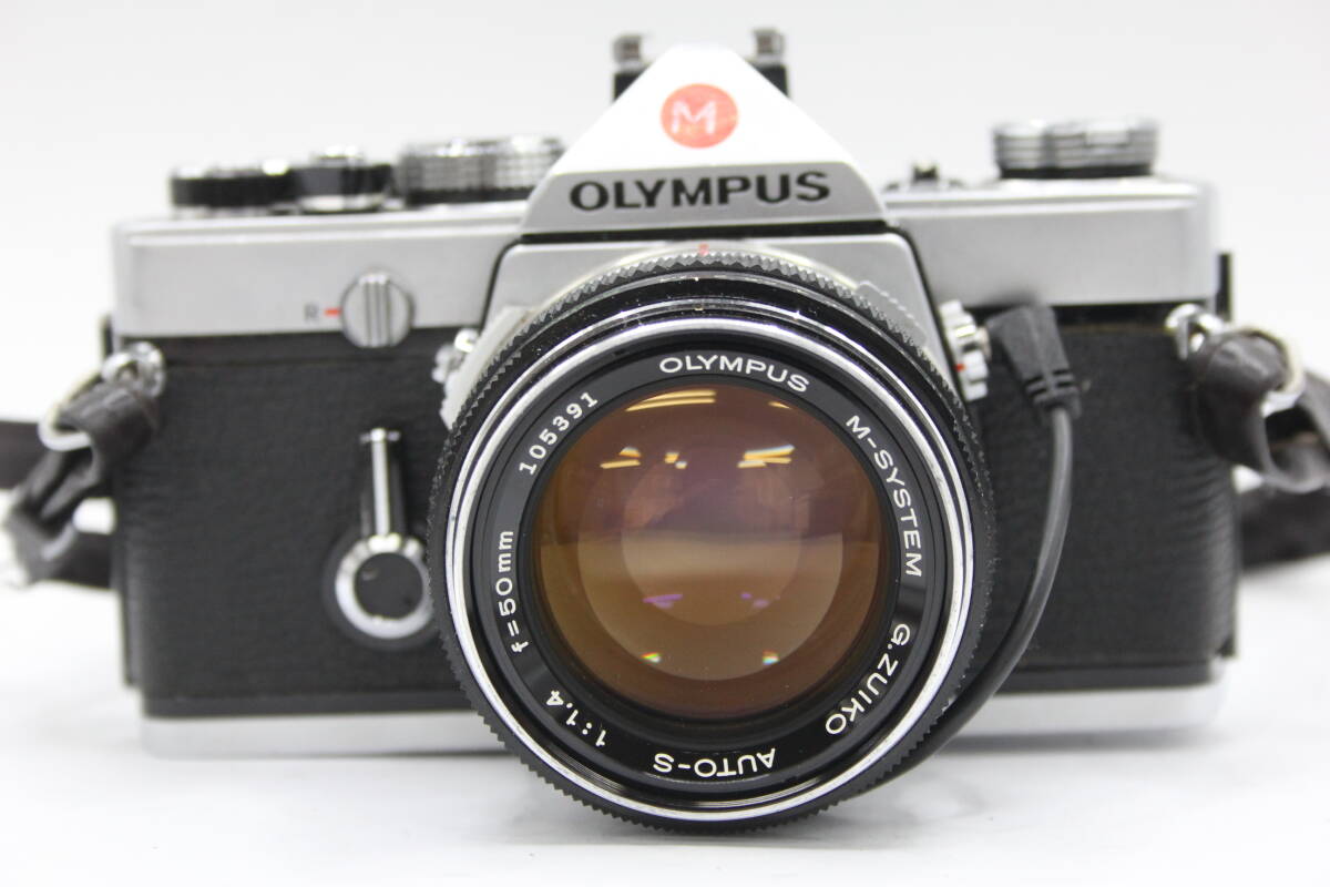 Y1184 オリンパス Olympus OM-1 M-System G.Zuiko Auto-S 50mm F1.4 フィルムカメラ ボディレンズセット ジャンク_画像2