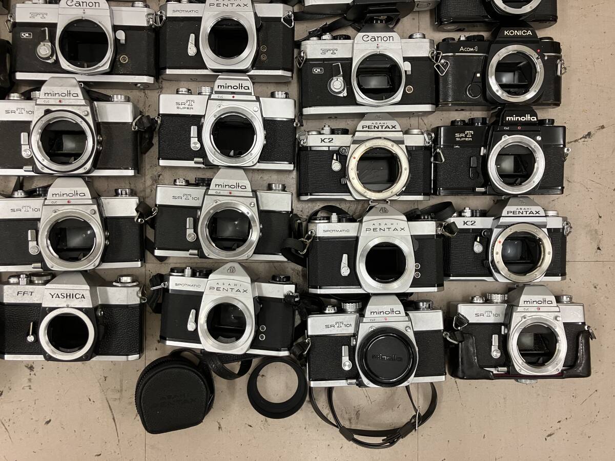 【大量40個】 ミノルタ キャノン ペンタックス 等 フィルムカメラボディ ブラックボディ 等 大量 まとめ ジャンク D93の画像5