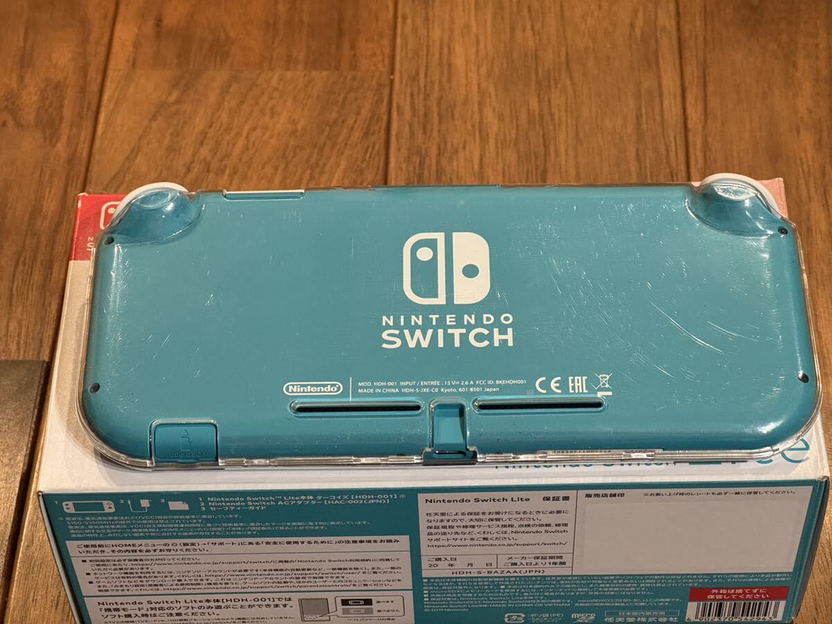 【中古/動作品】Nintendo Switch Lite ターコイズ 箱あり初期化済み の画像2