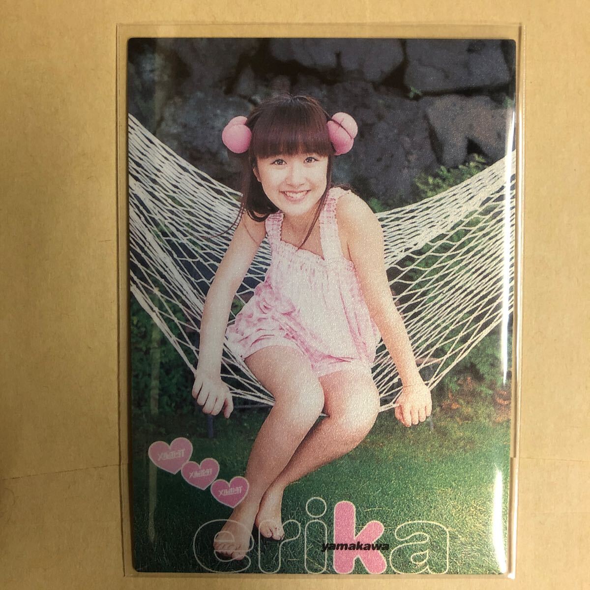 山川恵里佳 2000 トレカ アイドル グラビア カード 035 タレント トレーディングカード_画像1