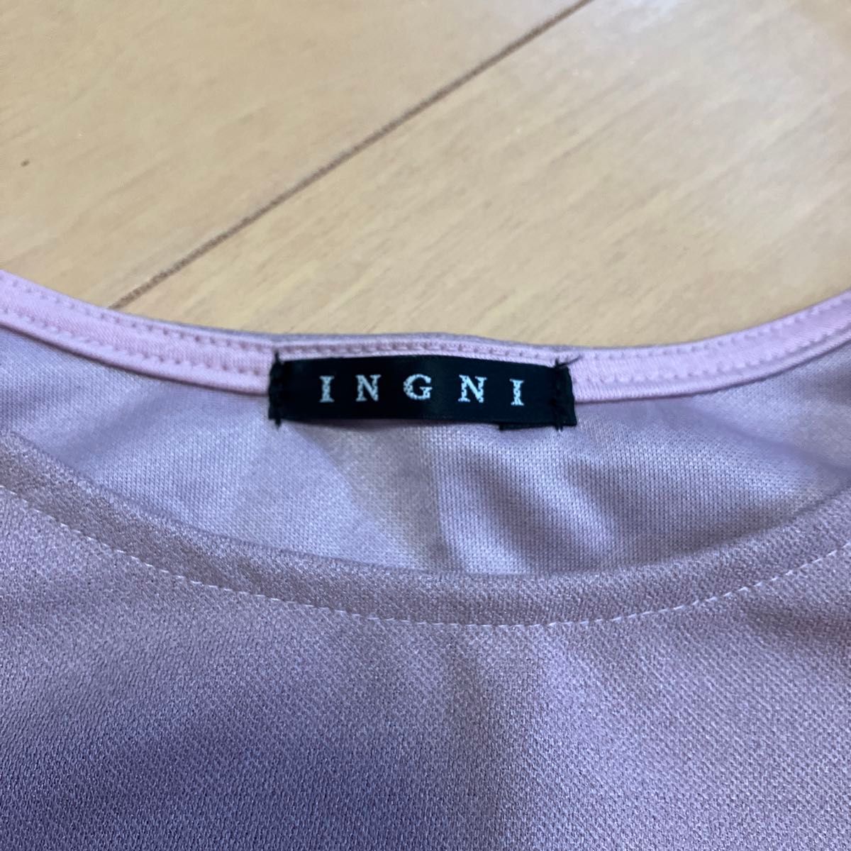 イング　INGNI レディース　7分袖　カットソー　ピンク系　M