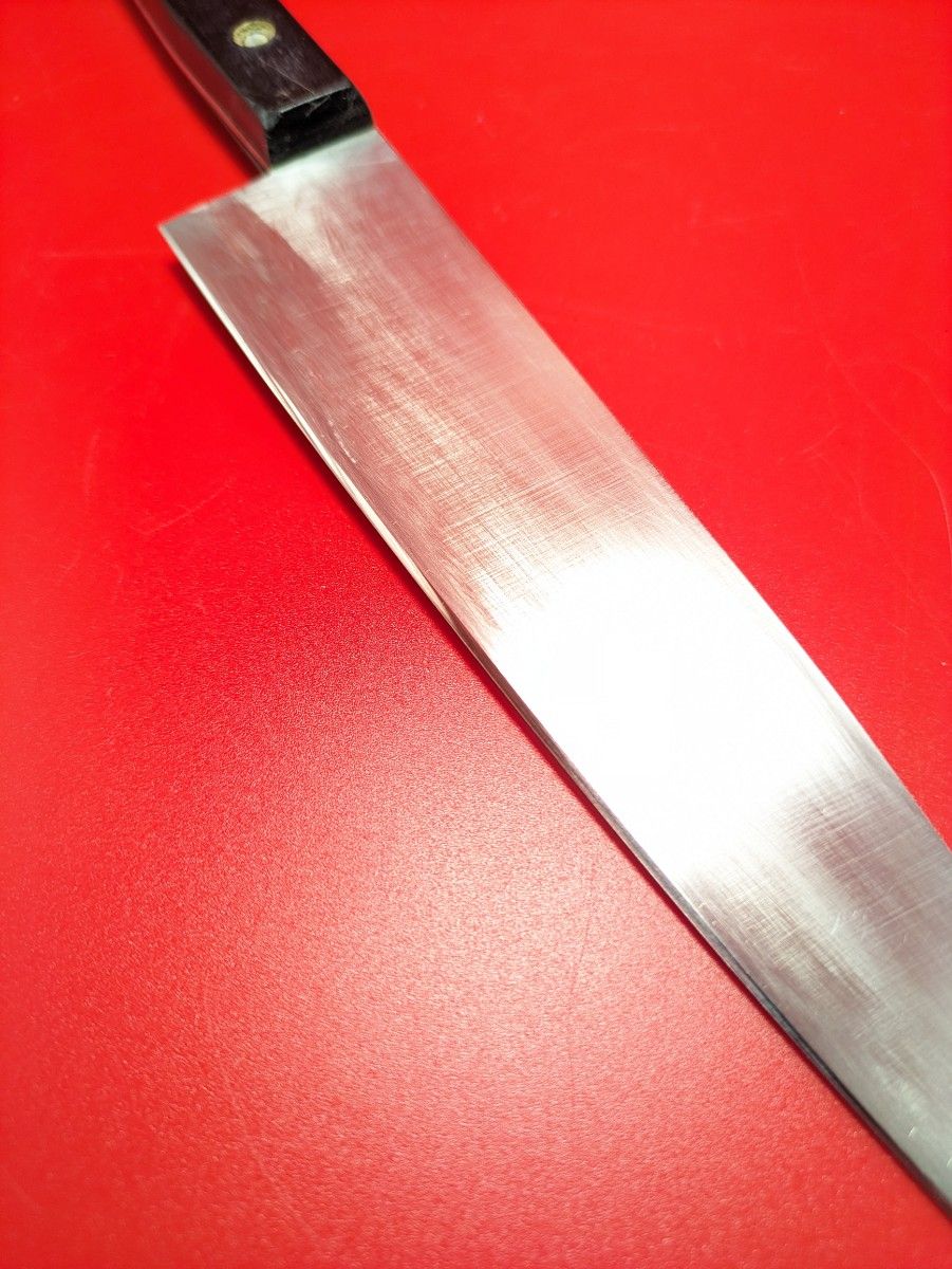 232　片刃　シェフナイフ　牛刀　195mm　研ぎ済み　包丁　キッチン　調理器具