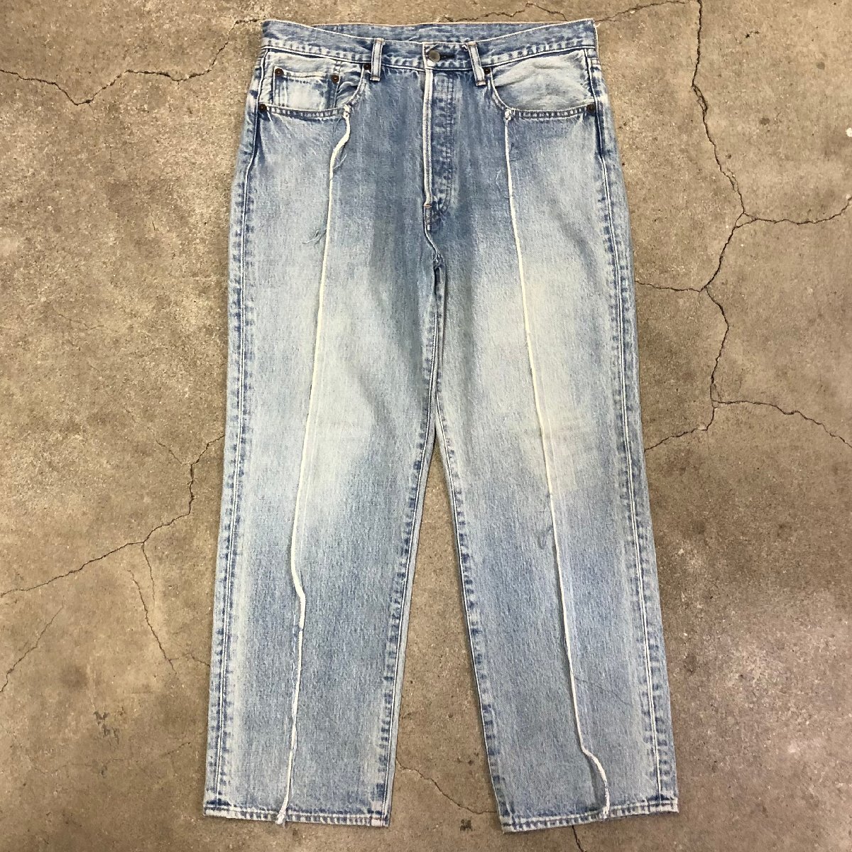 Yahoo!オークション - UNUSED UW0869 Remake Denim Pants Short Yahoo!オークション - UNUSED UW0869 Remake Denim Pants Short