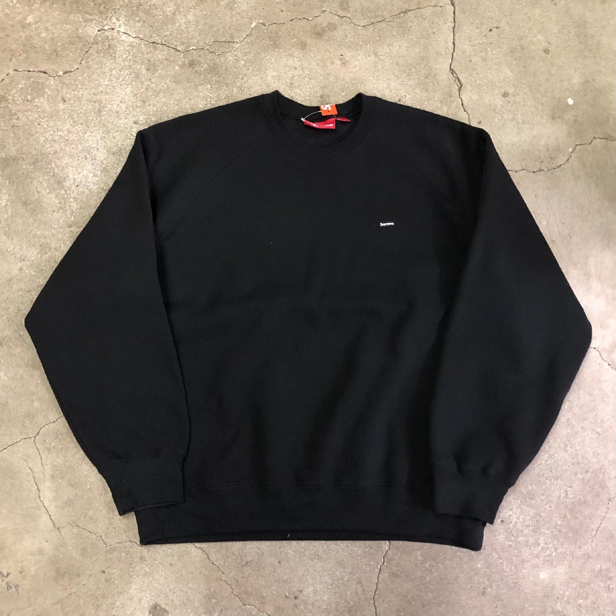 未使用品 Supreme Small Box Raglan Crewneck Black L シュプリーム スモールボックス スウェット ブラック_画像1